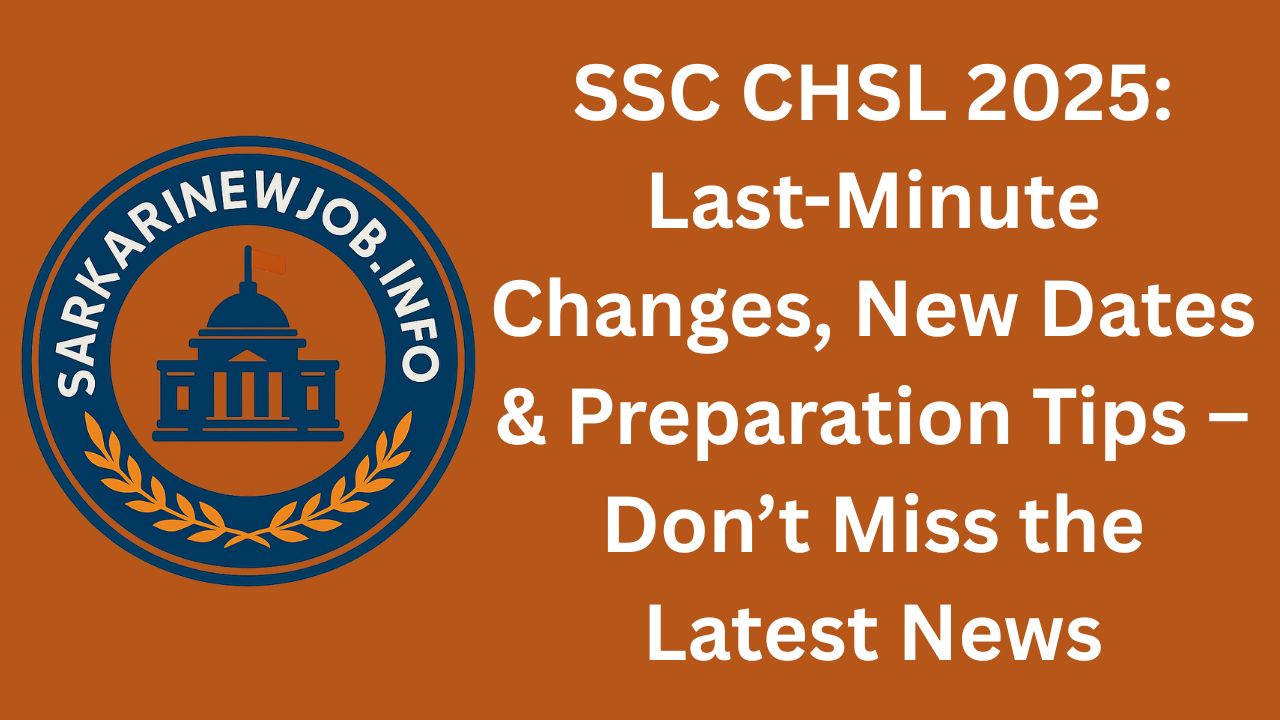 SSC CHSL Exam Date 2025